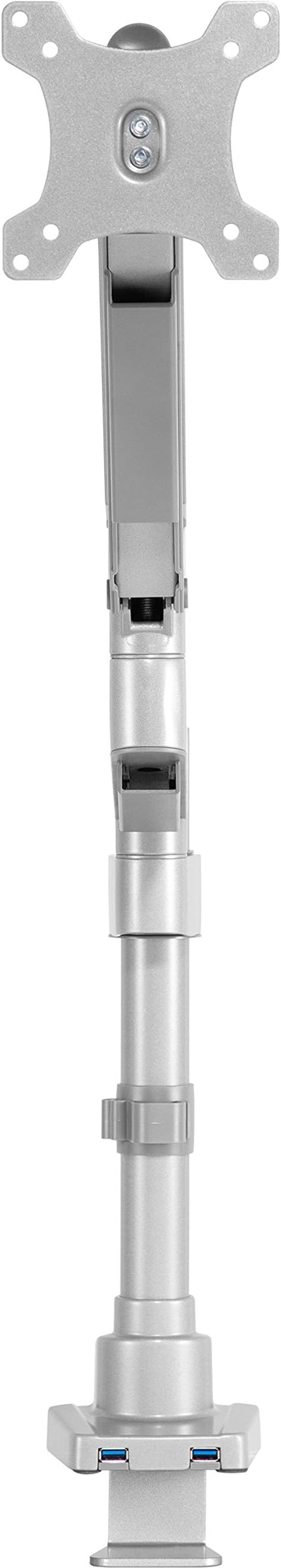Lorell, LLR99802, Pole Single-Monitor Arm, 1 Each, Gray
