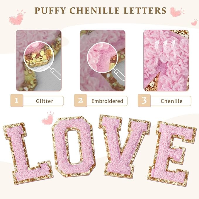 COSHAYSOO Cute Flower Girl Christmas Gifts from Bride Small Initial Wallet RFID Bifold Wedding Bachelorette Party Gifts for Bride to be Bridesmaid Gift Ideas Chenille Letter L Cream