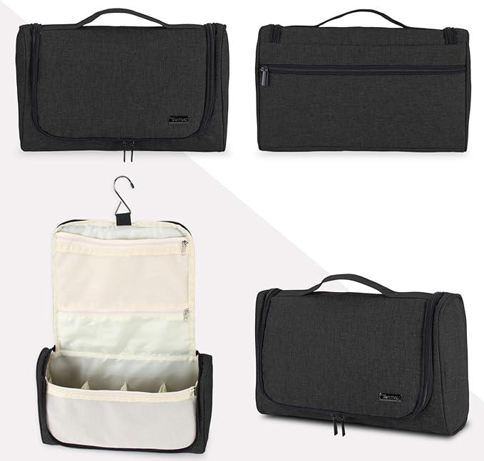 Teamoy Travel Storage Bag Compatible with Dyson Airwrap Styler, Portable Travel Organizer for Airwrap Styler and Attachments, Black