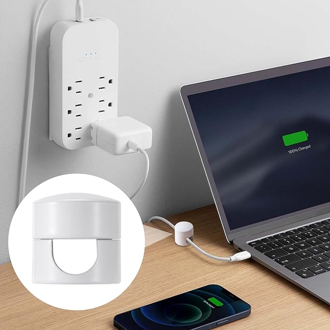 3 Sets Charger Holders for Cords, Adjustable Cable Anchor Holders, Adhesive Metal Cord Clips, Cable Management Wire Organizers for Desk, Office, Nightstand - Matte Black, White, Rose Gold