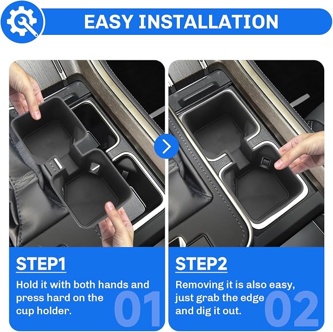 SXCY 3PCS for 2024-2026 Lexus GX550 Center Console Organizer for 2024 2025 2026 Lexus GX550 Accessories [Armrest Console Tray+Cupholder+Privacy Tray] 2024+ GX550 Armrest Insert Storage Organizer