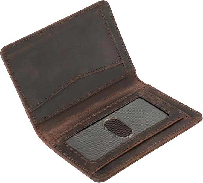 RFID Blocking Slim Wallet for Men | Thin Bifold Credit Card Holder Wallet | Mens Wallet Slim Business Card Case | Minimalist Front Pocket wallet with Gift Box