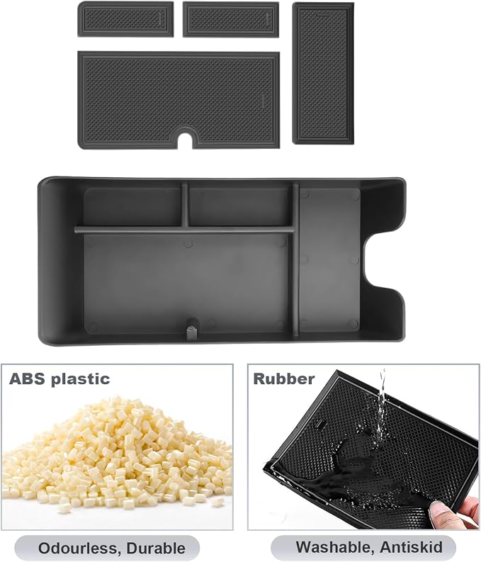 SKTU 2Pcs 2025 2026 Camry Center Console Organizer for 2025 2026 Toyota Camry (LE/SE/Nightshade/XLE/XSE) Cup Holder & Console Tray Toyota Camry 2025 2026 Accessories Durable Cup Pad Tray