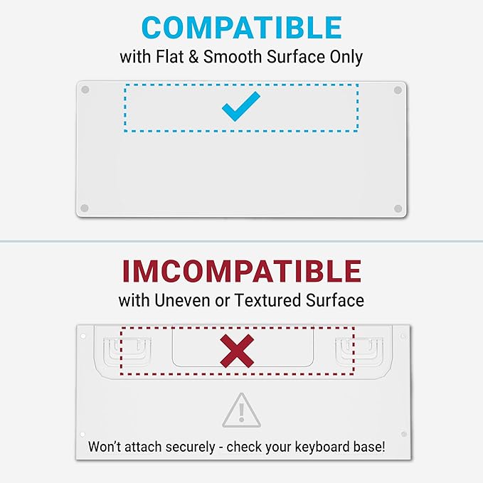 ESC Flip PRO Adjustable Keyboard Stand (3rd Gen) – Extendable Width for 100% Stability on Full-Size & Compact Keyboards – Reusable Micro-Suction Grip (Washable & No Glue) – Portable Folding Legs for Laptop & PC