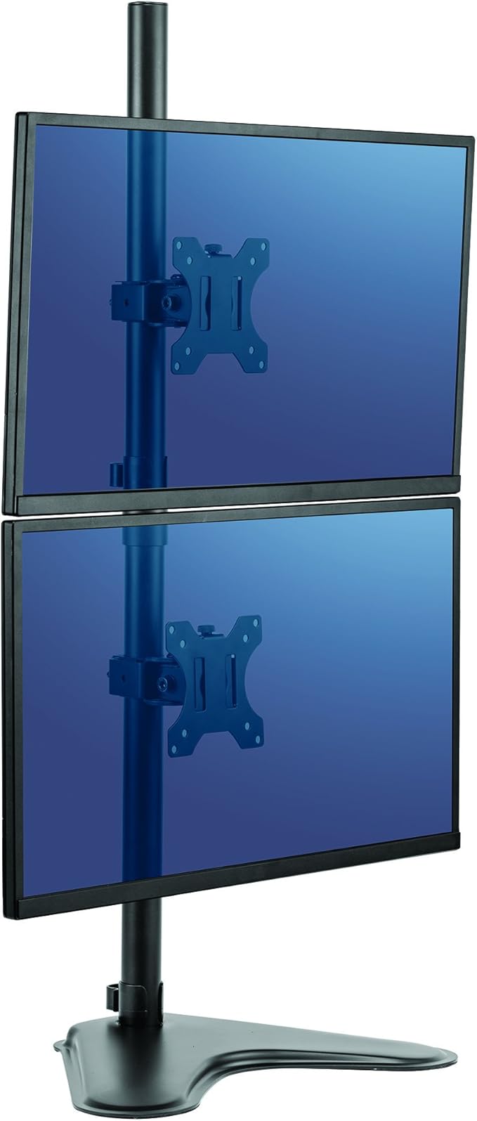 Fellowes 8044001 Professional Series Free-Standing Stacked Monitor Mount, Adjustable Computer Monitor Stand for 2 Monitors with Dual Monitor Arms, 32 Inch Monitor Capacity