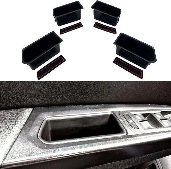 JOJOMARK Compatible with VW Atlas and Cross Sport 2018 2019 2020 2021 2022 2023 Accessories Door Grab Handle Storage Box Organizer Tray (Not fit for 2024)