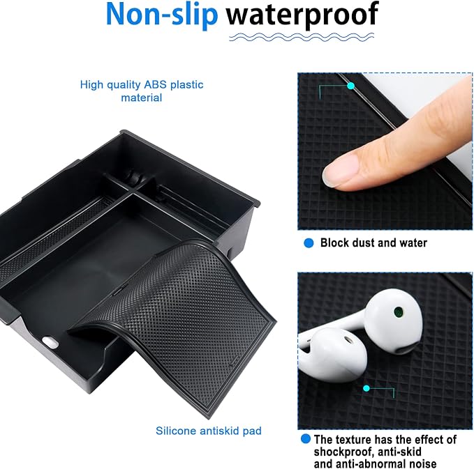 SHAOHAO for 2024 2025 Hyundai Palisade Center Console Organizer Tray for 2023 2024 2025 Hyundai Palisade Accessories SE SEL XRT Limited Calligraphy Armrest Storage Box Insert Tray Palisade 2024 2025