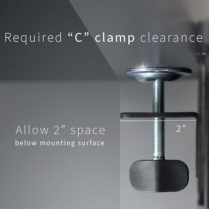 VIVO Clamp-on 30 x 12 inch Foldable Desk Extender, Wrist Support Arm Rest, Office Keyboard Tray, Side Table Extension Attachment, Black, DESK-EXT30