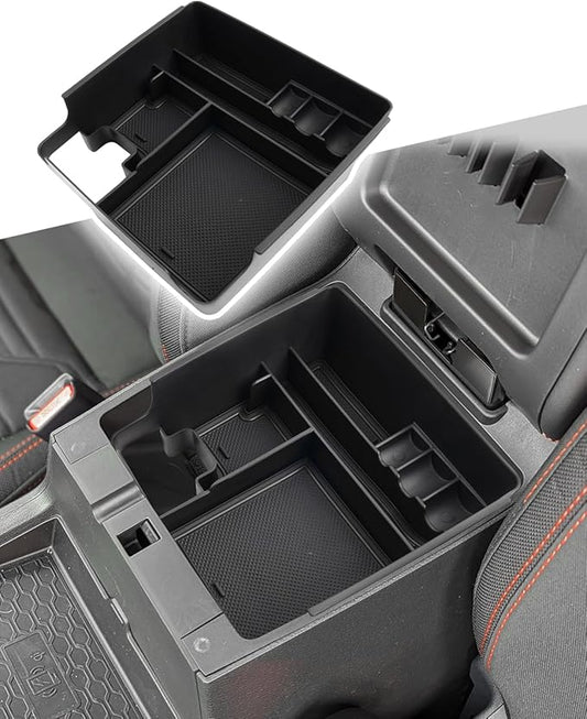 CDEFG 2022-2025 2026 Frontier Center Console Organizer Tray for Nissan Frontier Accessories Armrest Storage Box Insert Tray for Frontier S,SV,Hardbody Edition,Pro-X,Pro-4X,SL Arm Rest