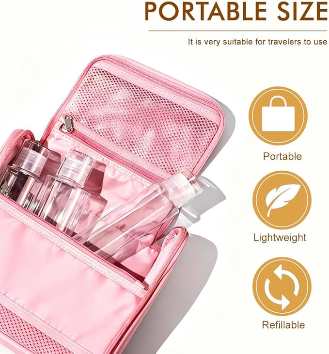 5 oz Clear Plastic Empty Bottles Travel Bottle Container with Flip Cap Sample Tube Jars for Cosmetic Bath Shower Gel Lotion Liquid Shampoo - Set of 4