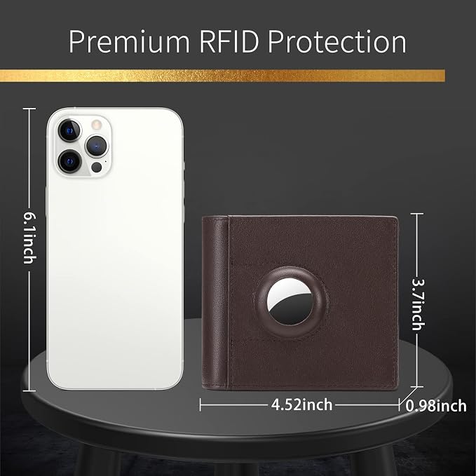 FALAN MULE Wallet for Men Genuine Leather RFID Blocking Credit Card Holder for Men