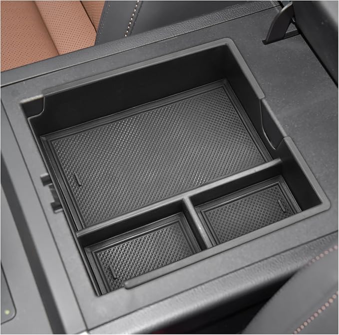 SXCY for 2024 2025 2026 Lexus GX 550 Center Console Organizer for Lexus GX 550 2024 2025 2026 Accessories Console Tray for 2024 2025 2026 GX550 Armrest Storage Console Organizer(No Refrigerator)