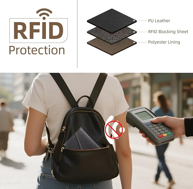 ZOPPEN Mulit-purpose Rfid Blocking Passport Holder Travel Wallet (Ver.4) Passport and Vaccine Card Holder ComboTri-fold Document Organizer Travel Essentials