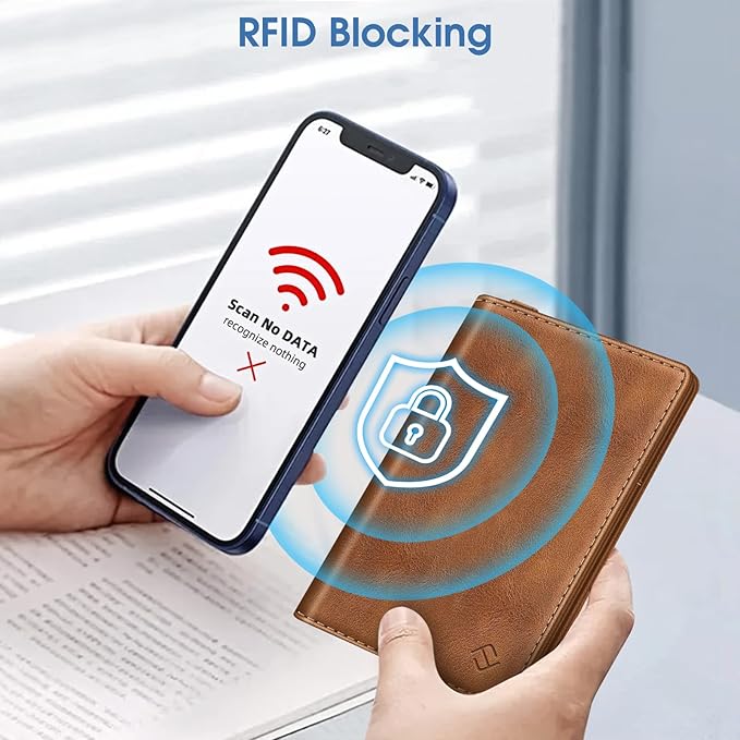 Fintie Passport Holder with Airtag Holder, Slim Travel Wallet RFID Blocking Passport Cover Protector Essentials with Credit Card Slots for Women/Men