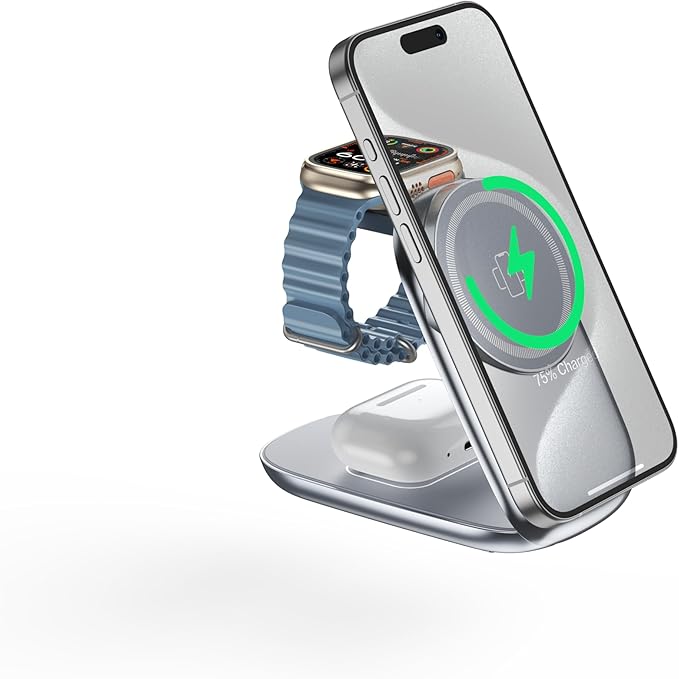 Magfold 3 in 1 Foldable Wireless Charging Stand