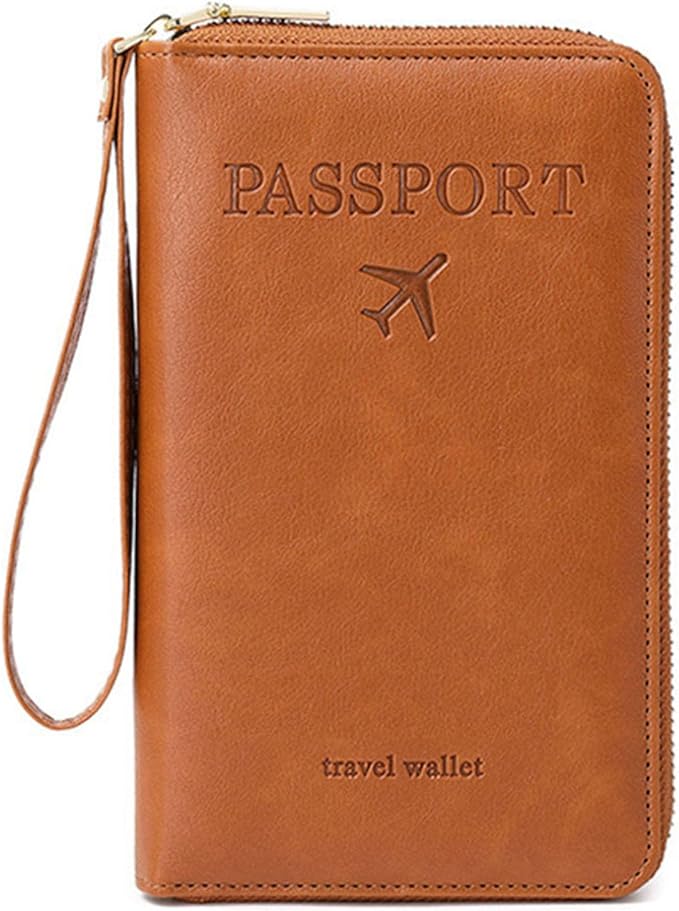 Family Passport Holder for Travel Women and Men RFID Passport Holder with Card Slots Holder Passport Case Passport cover Passport Wallet Travel Essentials and Accessories