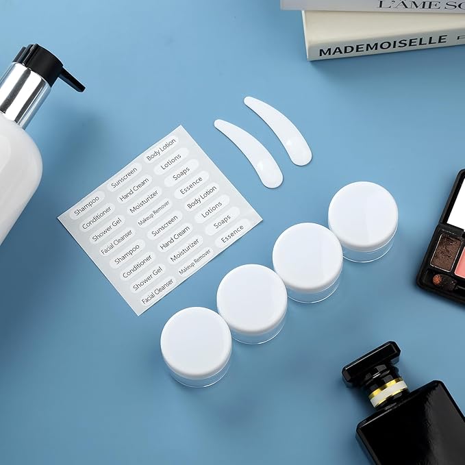 Mrsdry 16 Pack Travel Bottles for Toiletries, Large 6oz Silicone Travel Containers jar for Toiletries, Leak Proof Refillable Liquid Shampoo And Conditioner Travel Essentials toiletry Bottles