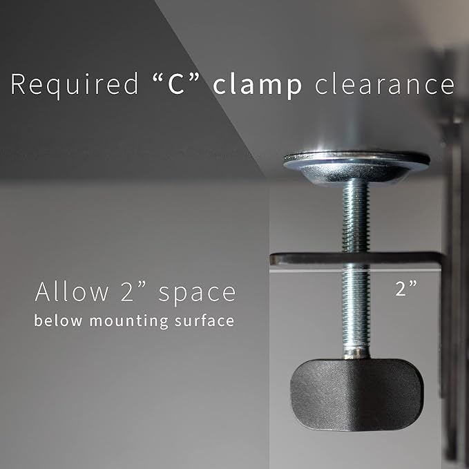 VIVO Clamp-on 6 x 9 inch (11 Including Clamps) Desk Extender, Wrist Support, Armrest Tray, Table Mount for Sit Stand Desks, Black, DESK-EXT09