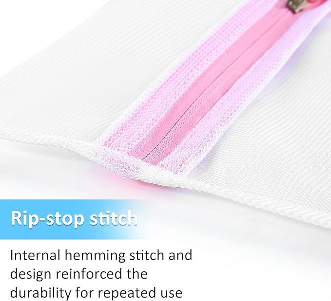 GOGOODA Mesh Laundry Bags for Delicates Durable Protective Wash Bags Travel Storage Bags for Intimates Lingerie, 5PCS (1XXL,2L,2M)