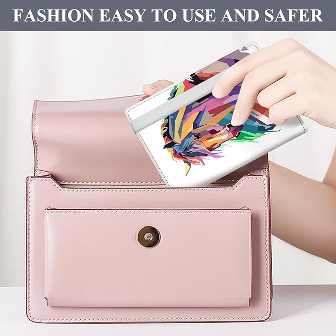 Passport Holder for Travel Essentials, RFID Premium Leather Passport Wallet Cover Case for Travel Must Haves Accessories, Passport Book Holders for Women Men Cute Horse