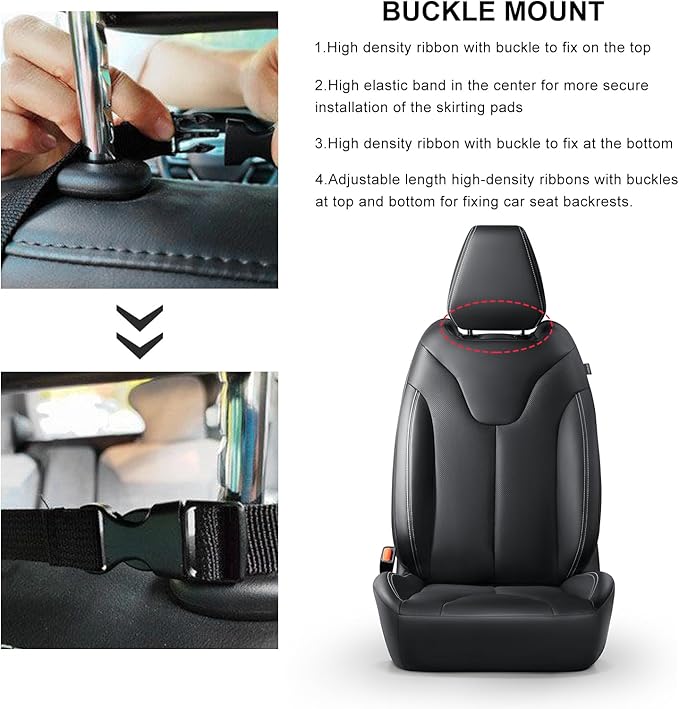 2PCS Back Seat Protector for Car, Extra Large Kick Mat Seat Back Cover with 2 Storage Pockets, Automotive Backseat Organizer Waterproof Protective Cover for Kids Pets