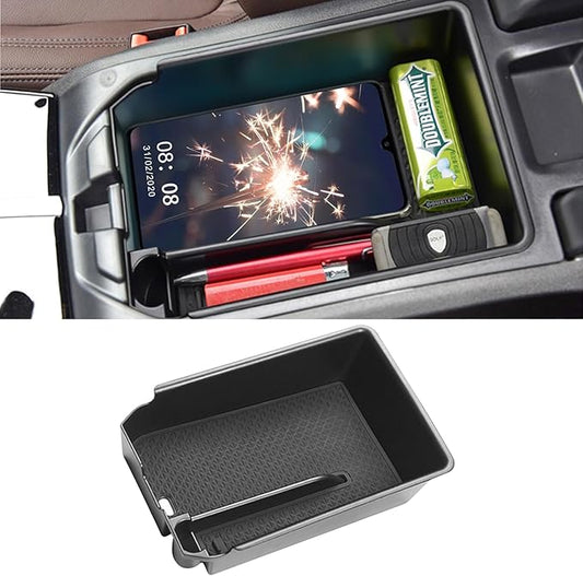 TTCR-II Center Console Organizer Tray for BMW X3 2018-2024 and X4 2019-2025 2026, for X3 G01 Console Organizer 2018-2024, for X4 G02 Center Armrest Storage Box 2019-2025 2026