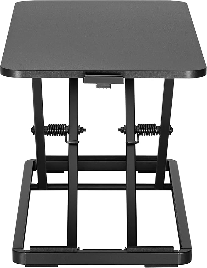 Mount Plus KBT10 Ultra Slim 24" Laptop, Keyboard and Mouse Stand | Sit Stand Adjustable Riser for Standing Desks | Lifts Up to 15.6 inches in Height | 5 Height Levels Riser