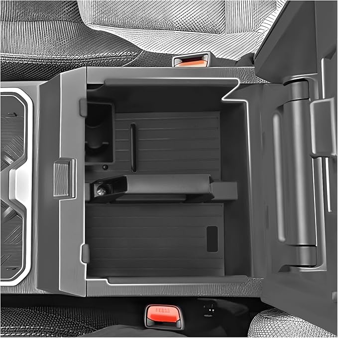 SXCY for 2025 2026 Toyota 4Runner Center Console Organizer for 2025 2026 Toyota 4Runner Accessories 2025 2026 6th Gen 4Runner Center Console Tray Middle Console Armrest Organizer(with Coin Holder)