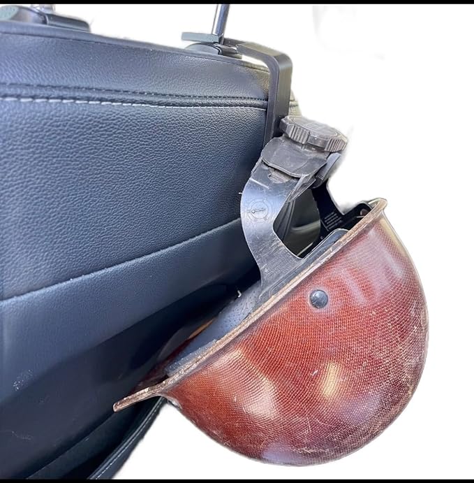 Vehicle Purse Holder, Utility Car Headrest Hook Made USA! Car Hooks for Purses and Bags,Hard Hat Holder for Truck Seat Storage Organizer for Coats,Umbrellas,Grocery Bags, Universal Car Accessories
