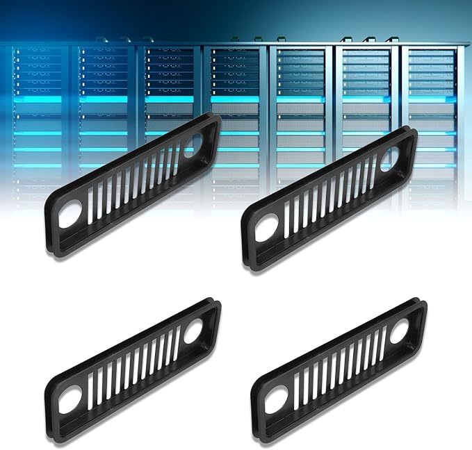 Generic 4PCS HighQuality Computer Cable Box Stylish Design Heat Dissipation Tool for Office Desk 38x12cm (Black)