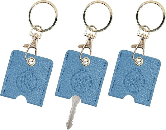 Soft Leather Key Sleeve, 3pcs Keychain Key Fod, Protector for Broken Car Keys