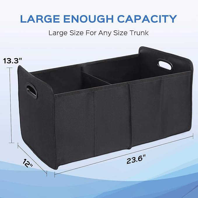 Car Trunk Organizer, Collapsible Trunk Organizer Sturdy Trunk Storage Organizers Foldable Car Trunk Organizer Waterproof for SUV Auto Truck Van