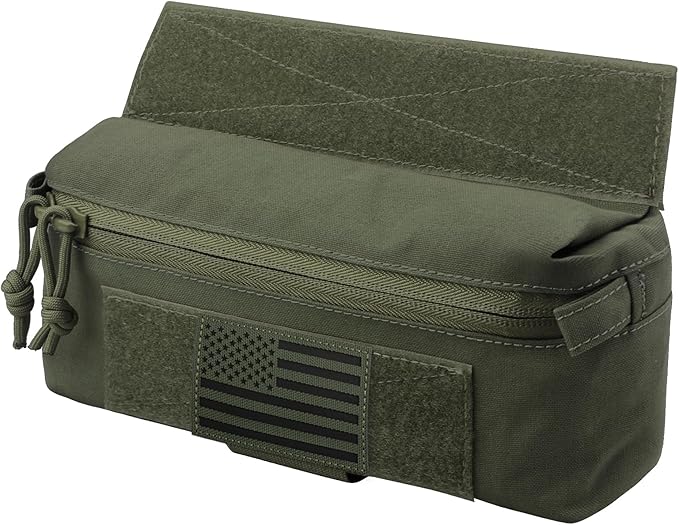 WYNEX Tactical Dump Drop Pouch, Dangler Pouch Utility Tool Pack Sub Abdominal Carrying Bag EDC Pocket Organizer Accessories for Plate Carrier Chest Rig
