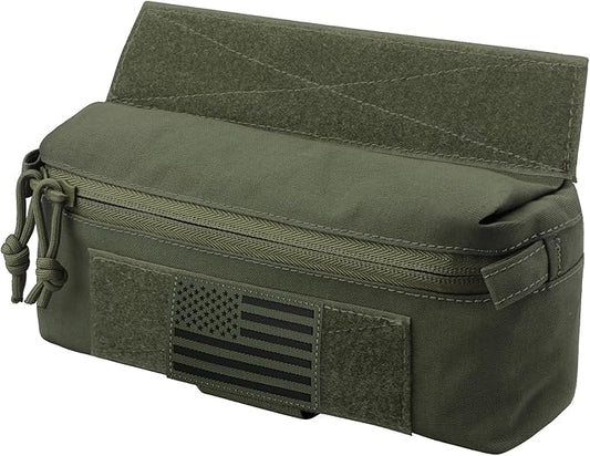 WYNEX Tactical Dump Drop Pouch, Dangler Pouch Utility Tool Pack Sub Abdominal Carrying Bag EDC Pocket Organizer Accessories for Plate Carrier Chest Rig