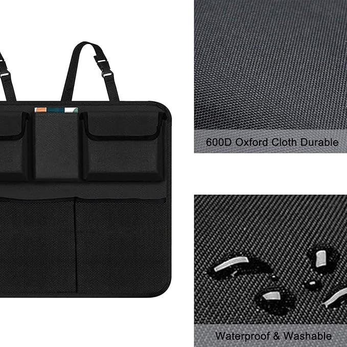 AOPHY Trunk Organizer for Car, Large Capacity Car Organizers and Storage with 9 Pockets, Waterproof Backseat Hanging Organizer for SUV, Truck, MPV, Interior Accessories for Men and Women