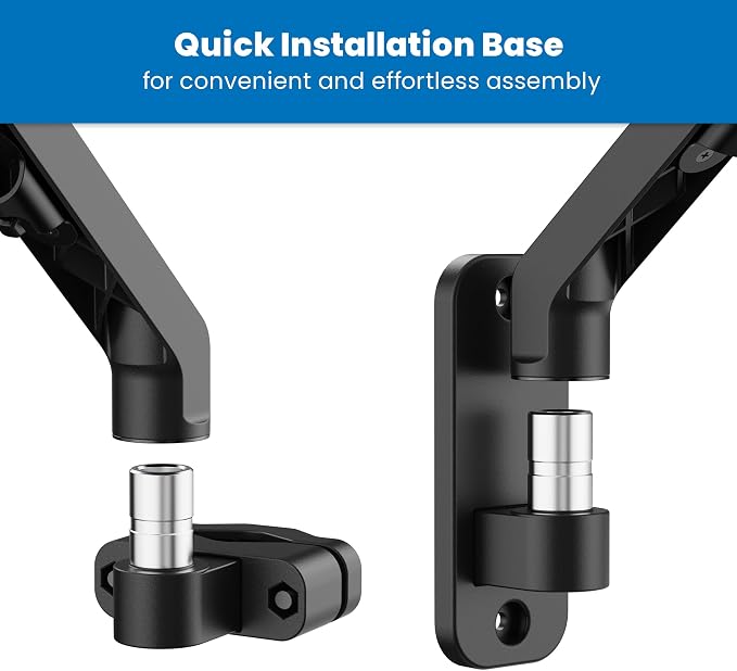 Mount-It! Ergonomic Laptop Arm for Wall or Pole Mounting, Full Motion Adjustments, Versatile Design, Easy Installation