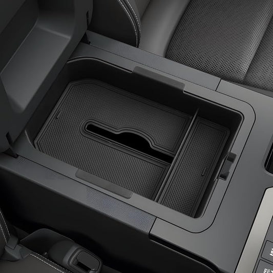 SHAOHAO for 2025 Toyota Land Cruiser Center Console Organizer for 2024 2025 Toyota Land Cruiser Accessories Console Tray Extra Space Stroage Box Insert Tray Easy Removal (Not Fit Cool Box)