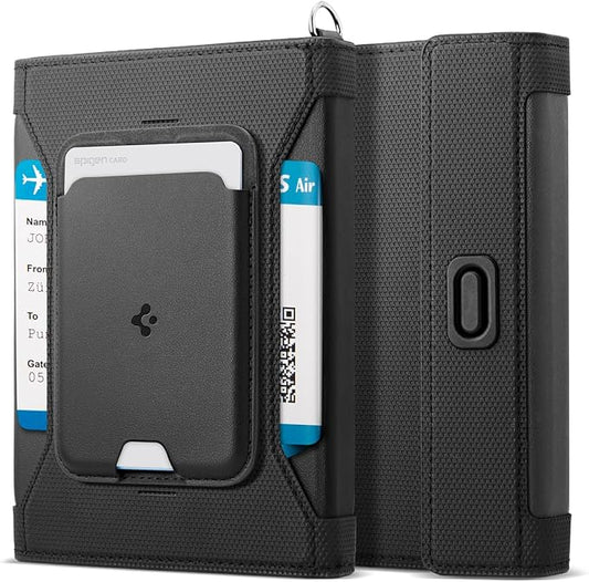 Spigen Life for Passport Card Cover Holder with RFID Blocking Technology Wallet Travel Documents Organizer Protector Accessories, SIM Card Pin Included