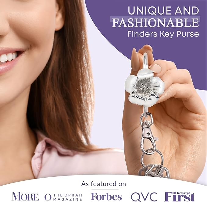 Women’s Bag Charm Key Finder, Car Keychain Hook, Cute Purse Organizer & Tote Bag Accessories, Gifts for Mom - Original