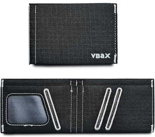 Minimalist RFID Blocking Slim Wallet for Men – Waterproof Microfiber Front Pocket Bifold Card Holder – Holds 10 Cards & Cash (Arctic Edition)