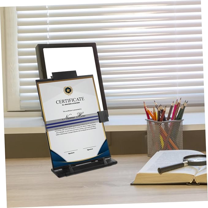 Adjustable Desktop Document Book Holder Lightweight Copy Stand for Reading Material Multi Functional Paper Organizer for Convenient Use Office