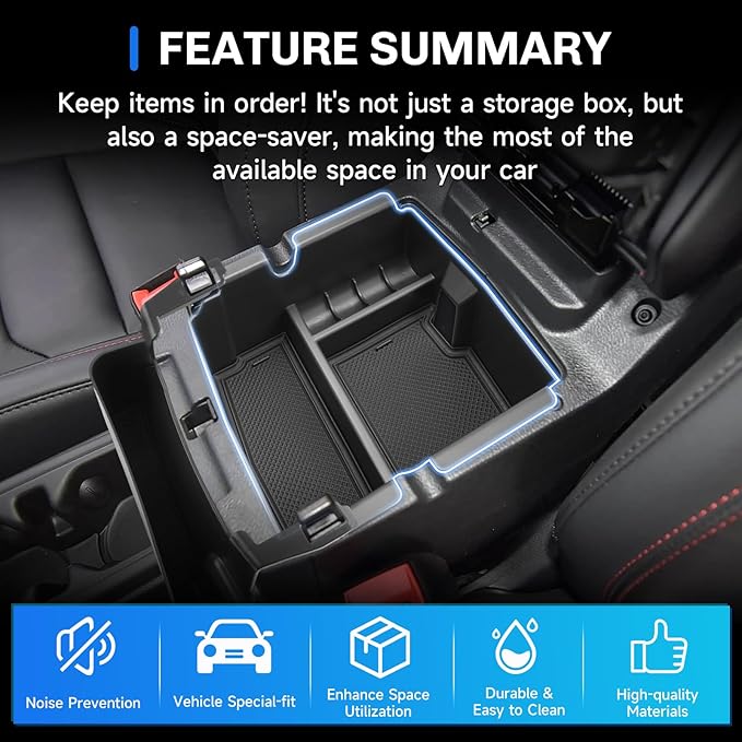 SXCY [4PCS Tray for 2025 2026 Jeep Wrangler Center Console Organizer for 2018-2026 Jeep Wrangler Accessories [2 Armrest Tray+Privacy Storage+Door Storage] 2023-2025 2026 Wrangler Console Organizer