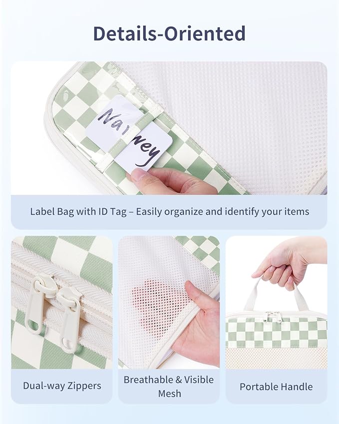 Narwey 6 Set/5 Set Compression Packing Cubes for Travel Kids Women Carry on, Packing Organizers Bag for Backpack Luggage Suitcase Duffle Bags