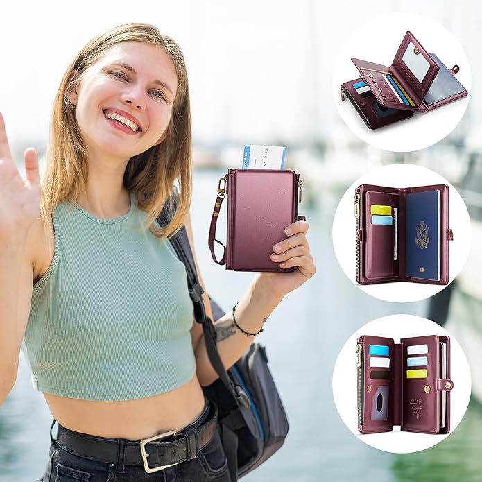 Passport Holder Wallet Bag with Holder