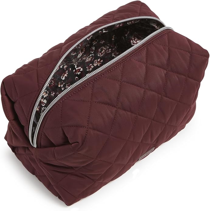 Vera Bradley Women's Performance Twill Large Cosmetic Makeup Organizer Bag