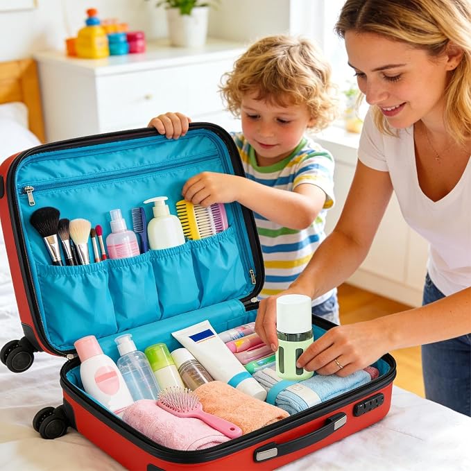 Travel Bottle Set - Leakproof Portable Refillable Storage - Travel Containers for Toiletries,for Outdoor Camping Trip Vacation Hotel Women Shampoo Conditioner Lotion