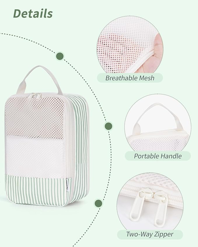Narwey 6 Set/5 Set Compression Packing Cubes for Travel Kids Women Carry on, Packing Organizers Bag for Backpack Luggage Suitcase Duffle Bags