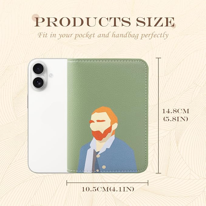 Lychii Slim Passport Holder RFID Blocking Travel Wallet - PU Leather Protector Case for Quick TSA Access, Secure Boarding Passes & ID Cards for Men Women International Travel