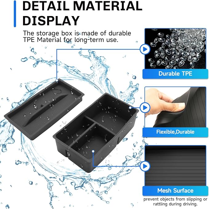 SXCY [Double-Layer for 2022-2025 2026 Lexus NX250 Center Console Organizer 2024 2025 2026 NX250 NX Hybrid Accessories [Soft Silicone] Center Console Tray Middle Console Organizer