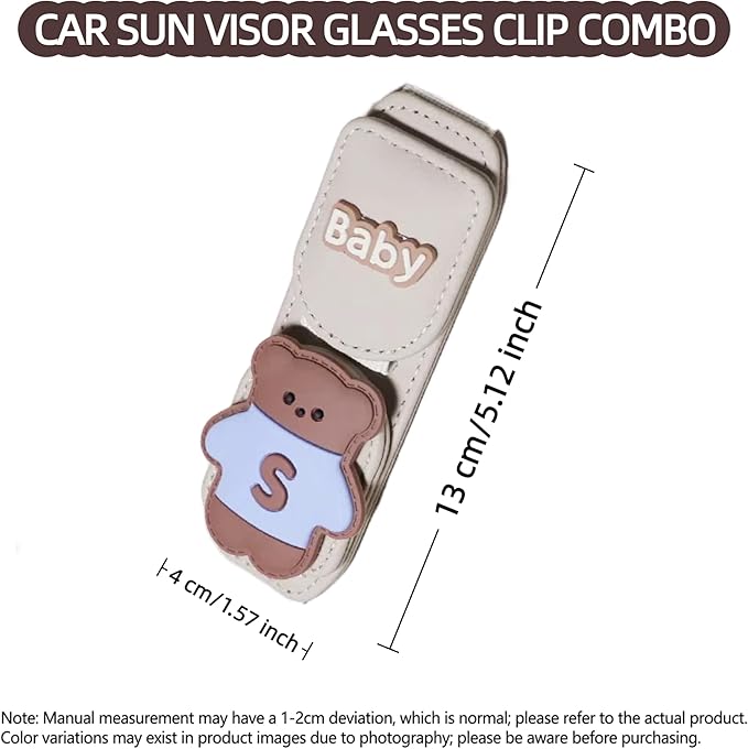 Car Sunglasses Holder Eyeglass Clip with Sun Visor Storage for Cards Magnetic Eyewear Clamp Car Decor
